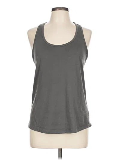 Pre-owned Ideal T Tank Top Gray Halter Neckline Tops
