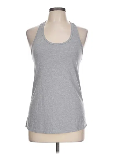 Pre-owned Ideal T Tank Top Gray Halter Neckline Tops