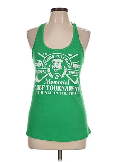 Pre-owned Ideal T Tank Top Green Halter Neckline Tops
