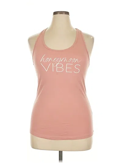 Pre-owned Ideal T Tank Top Pink Halter Neckline Tops