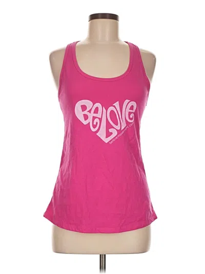 Pre-owned Ideal T Tank Top Pink Halter Neckline Tops