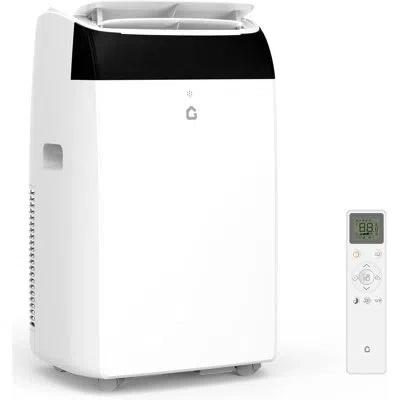 Idealhouse 12000 Btu Portable Air Conditioners With Black Top Cover, Cooling, Dehumidifying, And Fan Functions,