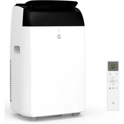 Idealhouse 12000 Btu Portable Air Conditioners With Black Top Cover, Cooling, Dehumidifying, And Fan Functions,