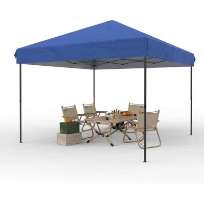 Idealhouse Canopy Tent, 10x10 Ft Pop Up Canopy Outdoor Instant Tent With Carrying Bag, Portable Gazebo Shelter  In Black,blue