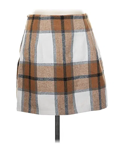 Pre-owned Idealsanxun Casual Skirt In Brown