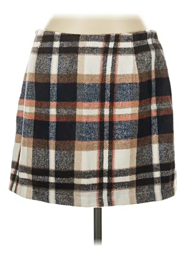 Pre-owned Idealsanxun Casual Skirt In Brown