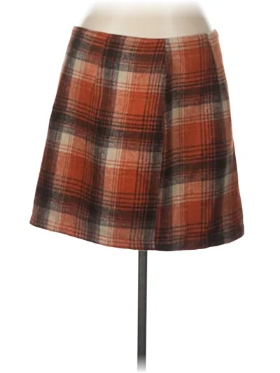 Pre-owned Idealsanxun Casual Skirt In Brown