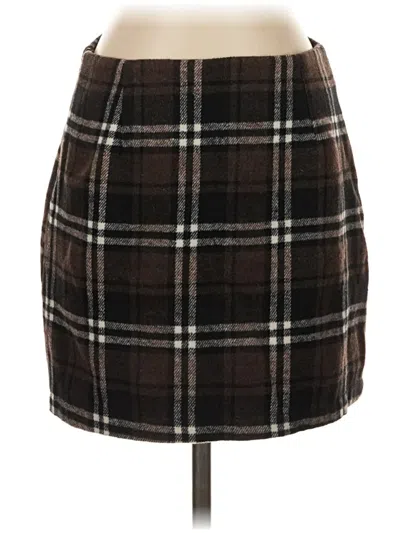 Pre-owned Idealsanxun Casual Skirt In Brown