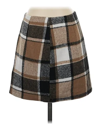 Pre-owned Idealsanxun Casual Skirt In Brown