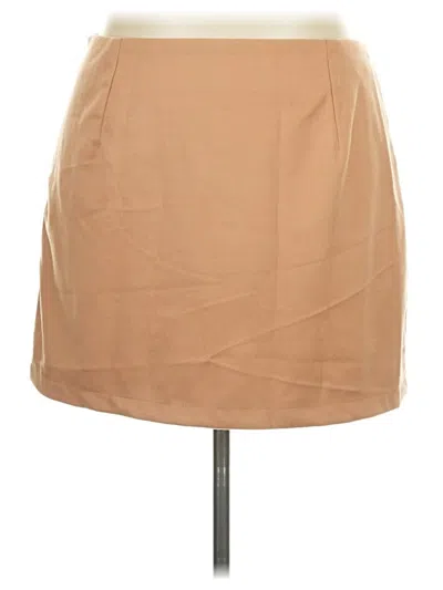 Idealsanxun Casual Skirt In Tan