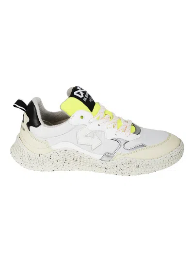 Id.eight Eco-conscious White Sneakers With Textured Sole
