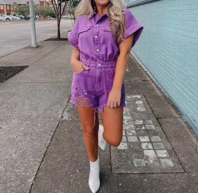 Idem Ditto Change The Game Romper In Purple