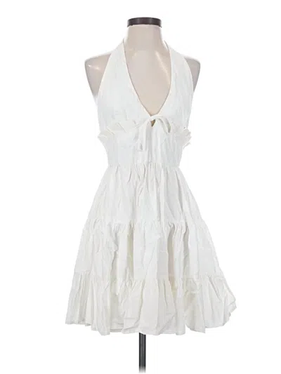 Pre-owned Idem Ditto Cocktail Dress In White