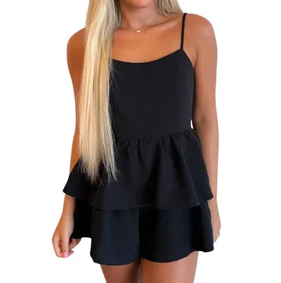 Idem Ditto Cocktail Romper In Black