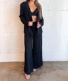 IDEM DITTO COOL PERFECTION WIDE LEG TROUSER IN BLACK