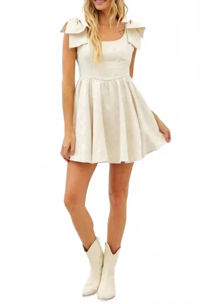 Idem Ditto Kailyn Flare Mini Dress In Cream In White
