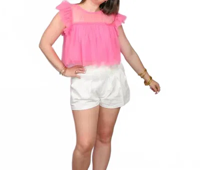 Idem Ditto Linen Pleated Shorts In White