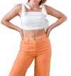 Idem Ditto Linen Top With Tie Shoulders In White In White