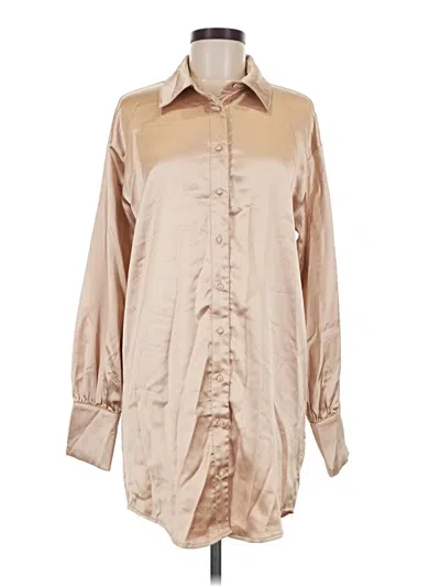 Idem Ditto Long Sleeve Blouse In Tan