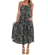 Idem Ditto On The Boardwalk Midi Dress In Black In Multi