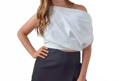 Idem Ditto One Shoulder Top In White