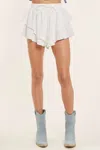 Idem Ditto Ruffled Shorts In White