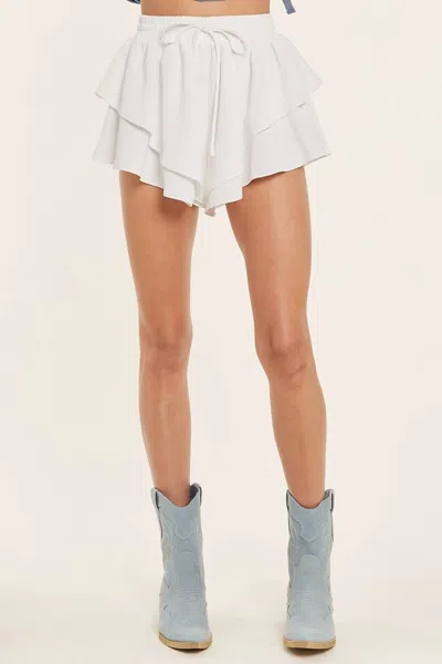 Idem Ditto Ruffled Shorts In White