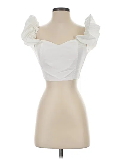 Pre-owned Idem Ditto Sleeveless Blouse In Ivory