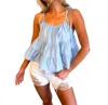 Idem Ditto Tessa Tiered Top In Blue In Blue