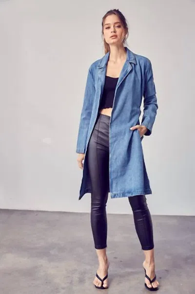 Idem Ditto Tippy Jacket In Denim In Blue