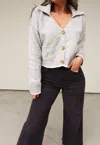 Idem Ditto V-neck Cardigan In Gray In Grey