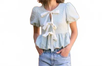 Idem Ditto Vivianne Blouse In Sage In Multi