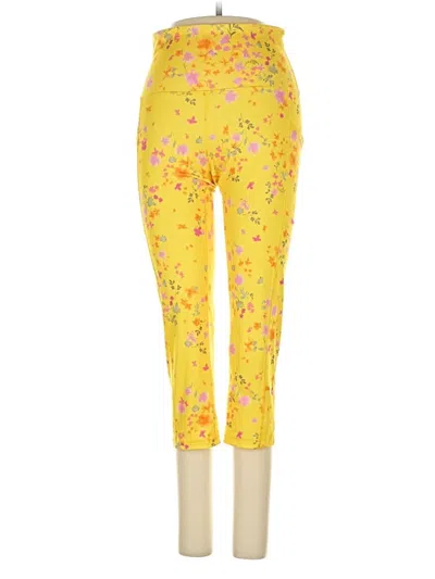 Pre-owned Ideology Active Pants In Yellow