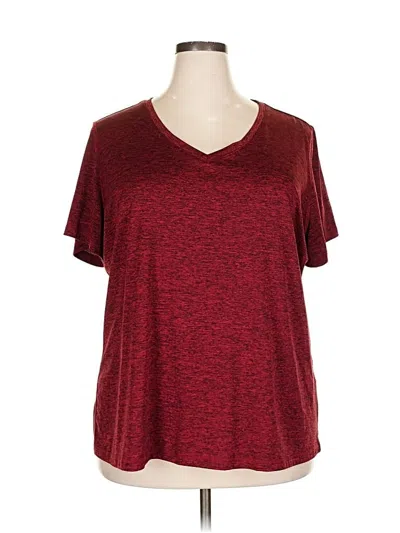 Pre-owned Ideology Active T-shirt In Burgundy