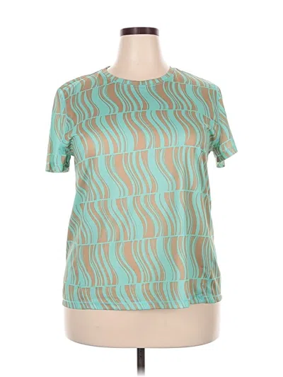 Pre-owned Ideology Active T-shirt In Teal