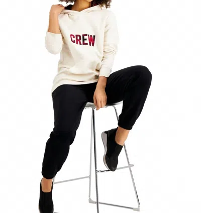 Ideology Activewear Graphic Hoodie In Pebble Heather In White