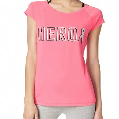 Ideology Activewear Graphic Short Sleeves T-shirt In Pink Hustle