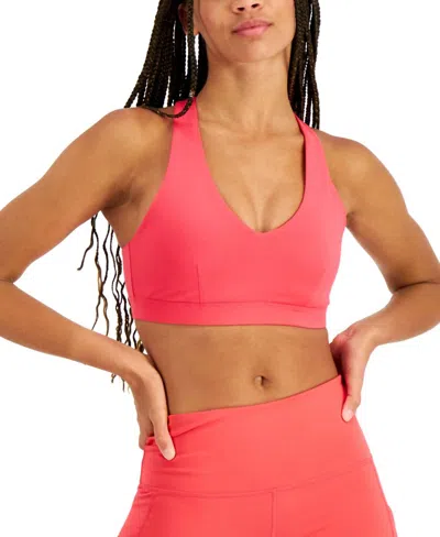 Ideology Activewear Low Impact Sports Bra In Flamenco Pink In Multi
