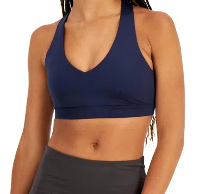 Ideology Activewear Low Impact Sports Bra In Indigo Sea In Blue