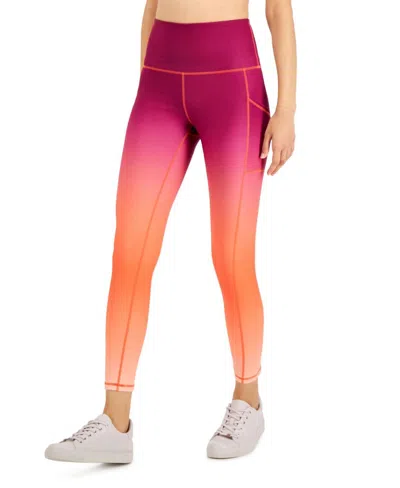 Ideology Activewear Ombre 7/8 Leggings In Sunset Berry In Multi