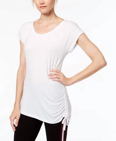Ideology Activewear Side Tie T-shirt In Bright White