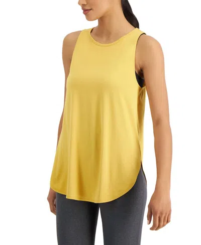 Ideology Activewear Sweat Set Tank Top In Spicy Mustard In Yellow