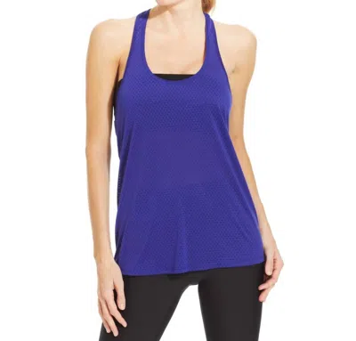 Ideology Burnout Geo T Back Tank Top In Blazing Purple In Blue