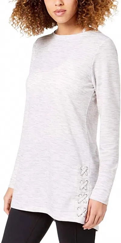 Ideology Crisscross-side Tunic In White Heather