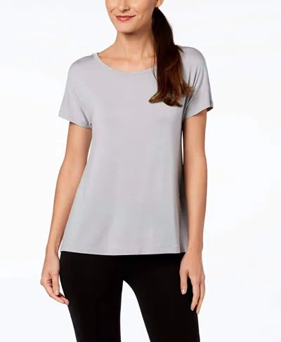 Ideology Cutout Back T-shirt In Gray Whisper Heather