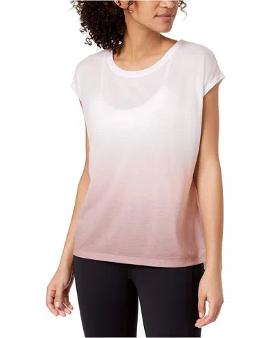 Ideology Dip Dyed T-shirt In Smooth Gray In White