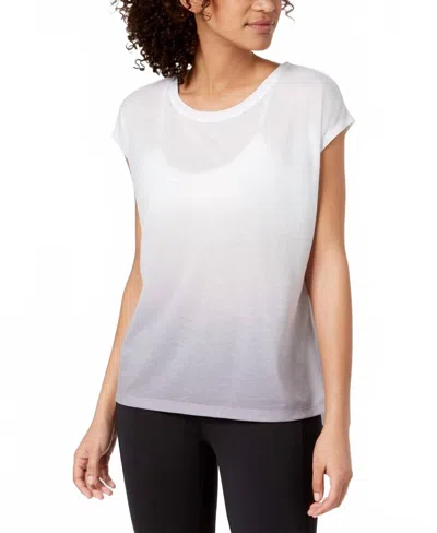 Ideology Dip Dyed T-shirt In Smooth Gray In White