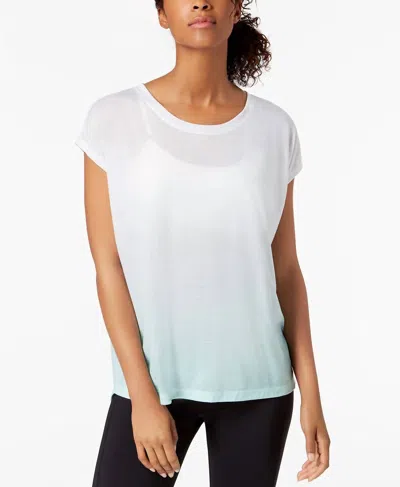 Ideology Dip Dyed T-shirt In Sunlit Aqua In White