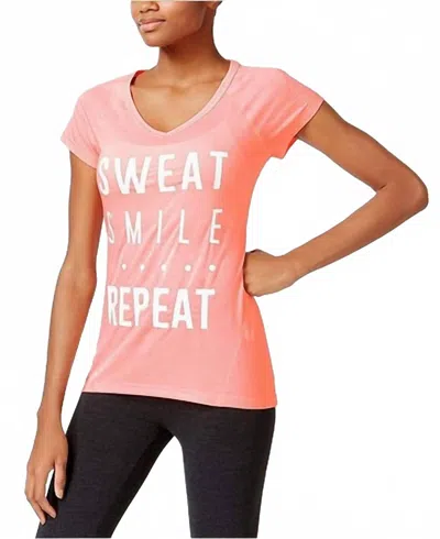 Ideology Empowerment Graphic Yoga T-shirt In Spring Tulip In Orange