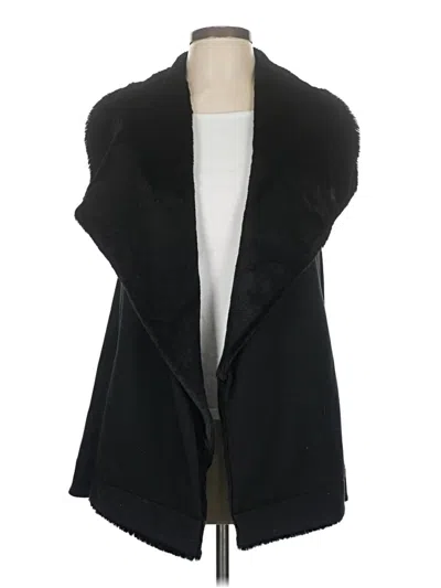 Pre-owned Ideology Faux Fur Vest In Black